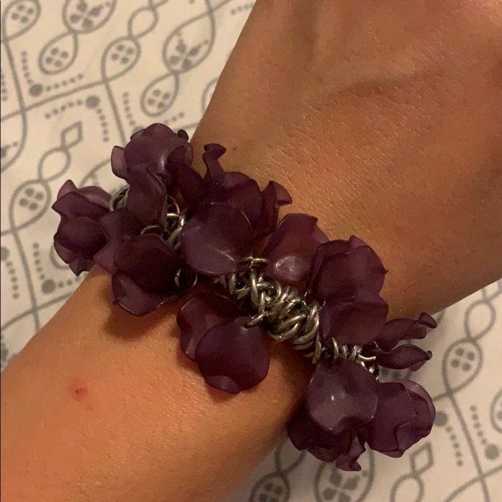 Purple petal bracelet